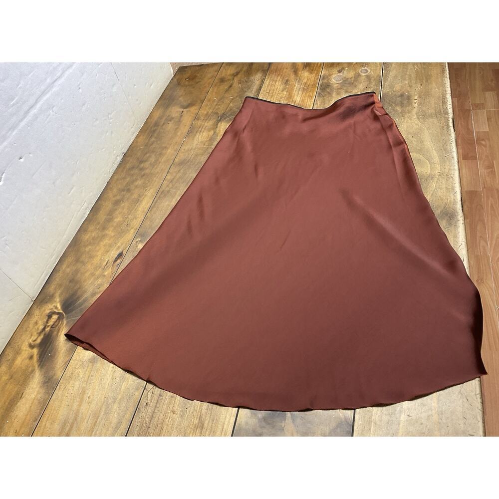 NWT Rag & Bone Jaci Satin Skirt Color Mahogany Size 8 - Picture 11 of 11